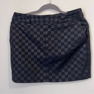 Black Checkered Dickies Skirt